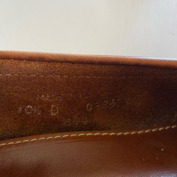 LOUIS ROTH Men’s Brown Thick Leather Penny Loafers Size 10.5 US - Picture 9 of 10